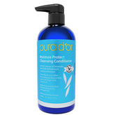 PURA D'OR Moisture Protect cleansing conditioner bottle on shelf promotes hydration and manageability