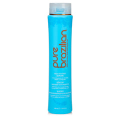 Sérum Pure Brazilian anti-frisottis dans sa bouteille, protection chaleur et UV