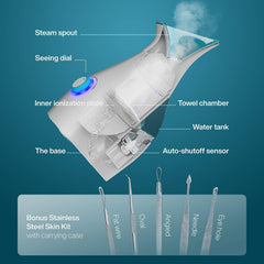 Pure Daily Care Nanosteamer kit piel 5 piezas para extraer puntos negros