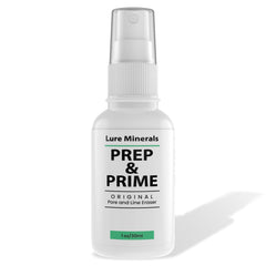 Pure Minerals Foundation Primer bottle close-up for a smooth, even base.