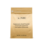 PURE ORIGINAL INGREDIENTS acido hialuronico bote con etiqueta para hidratación suave de piel