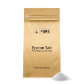 Pure Original Ingredients Epsom salt bottle ready for a soothing bath.