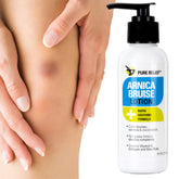 Pure Relief Arnica Crema, vertido de la botella para uso suave