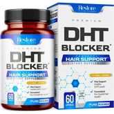 Pure Research DHT Blocker bottle demonstrates easy daily use for hair support.