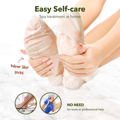 Purederm pie aplicación mascarilla lista para uso en casa.