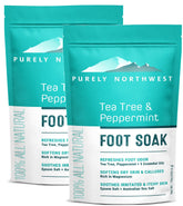 Purely Northwest bano-pie-arbol-de-te: remojo suave para pies cansados