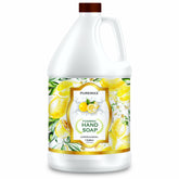 Puremax jabóN de manos espumoso con limón y albahaca, textura suave para la piel.