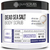 pureSCRUBS exfoliante de cuerpo con sal del Mar Muerto para piel suave