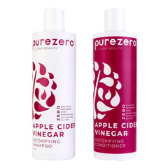 Purezero vinagre sidra manzana champú: equilibrio del pH para cuero cabelludo sano.