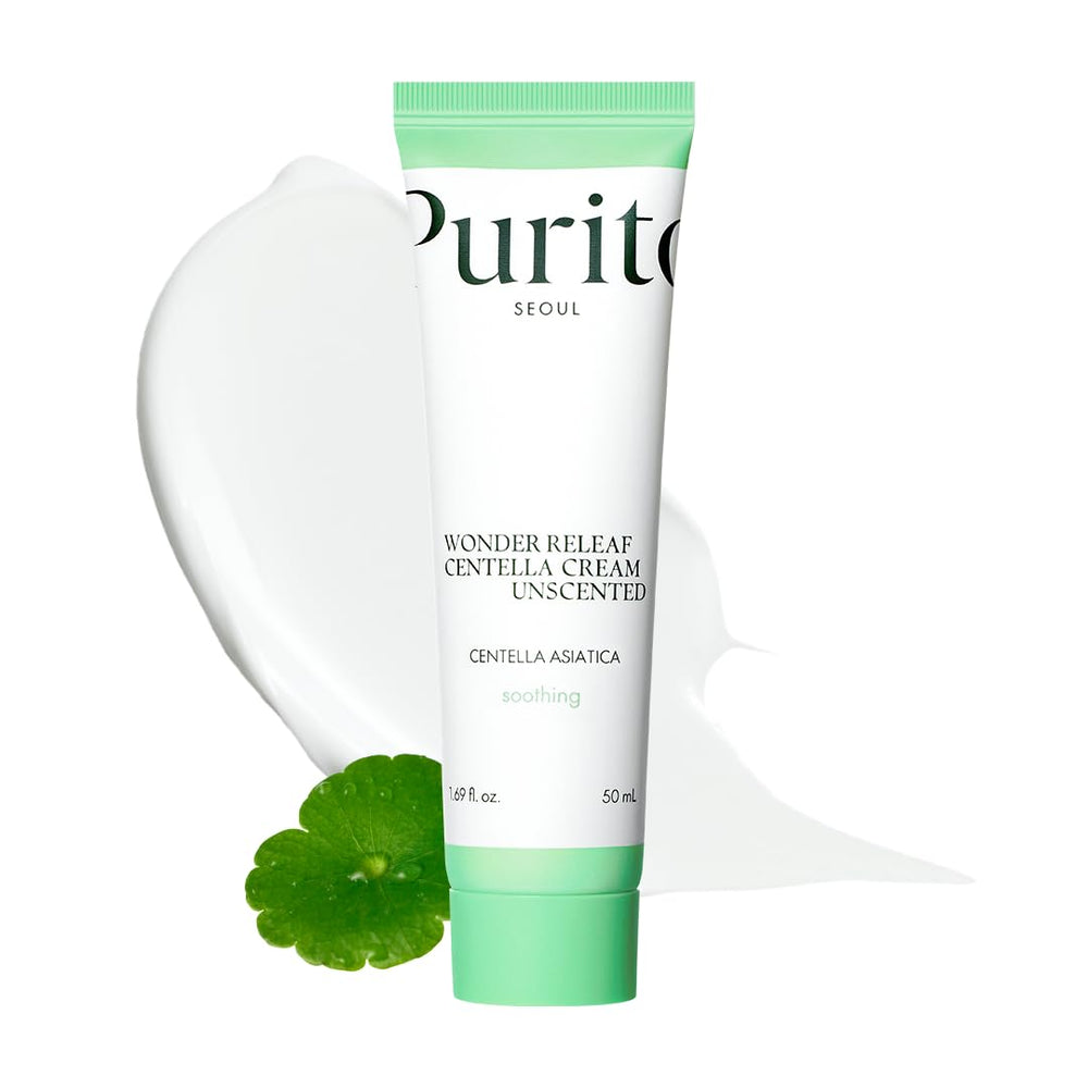 PURITO Centella sin fragancia crema facial 50 ml, hidratación suave para piel sensible