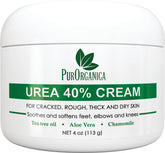 PurOrganica Crema Pie Urea 40: bote para talones secos y agrietados.