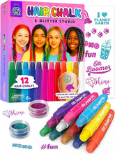 Kit PURPLE LADYBUG para tizas de cabello con cepillo incluido