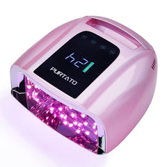 Purtato UV LED 96W con doble fuente para uñas con acabado profesional en casa