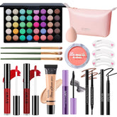 PWYSHXDF paleta sombras 40 colores para looks versátiles todo el día.