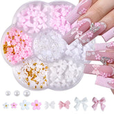 Qdsuh lazo rosa para uñas, añade un toque delicado a la manicura.