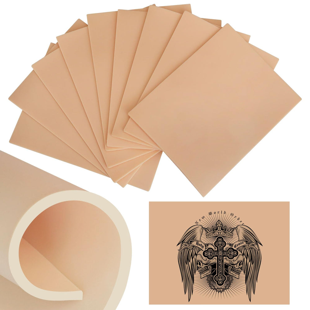 Piel de práctica qeqanazo 3mm, kit de diez piezas, ideal para entrenamiento inicial.