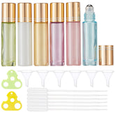 Qeuly aplicador-rodillo 10 ml en botella de vidrio azul, ideal para perfumes o aceites esenciales.