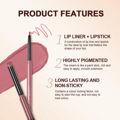 QiBest labial cremoso hidratante, color uniforme y sensación confortable.