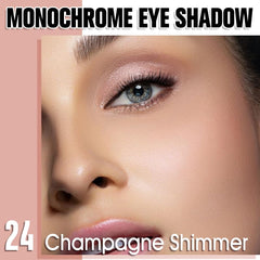 Sombra QIDSTERS Champagne Shimmer con difuminado suave para un look natural.