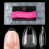 QIEK tips de uñas en almendra extra corto con ajuste preciso