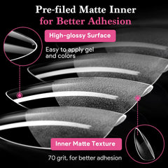 QIEK universal nail canvas suitable for gel, acrylic, and dip powder.