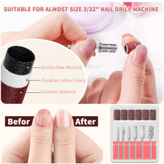 Bandas de lijado Qiifaiikooii para suavizar superficies de uñas.