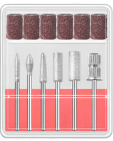 Puntas Qiifaiikooii para taladro de uñas, profesional y precisión en manicuras.