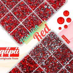 qiipii Piedras de resina rojas 5 mm para bordes brillantes en objetos.