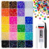 qiipii conjunto de resinas jelly 4mm, caja con 24 colores, ideal para manualidades y decoración