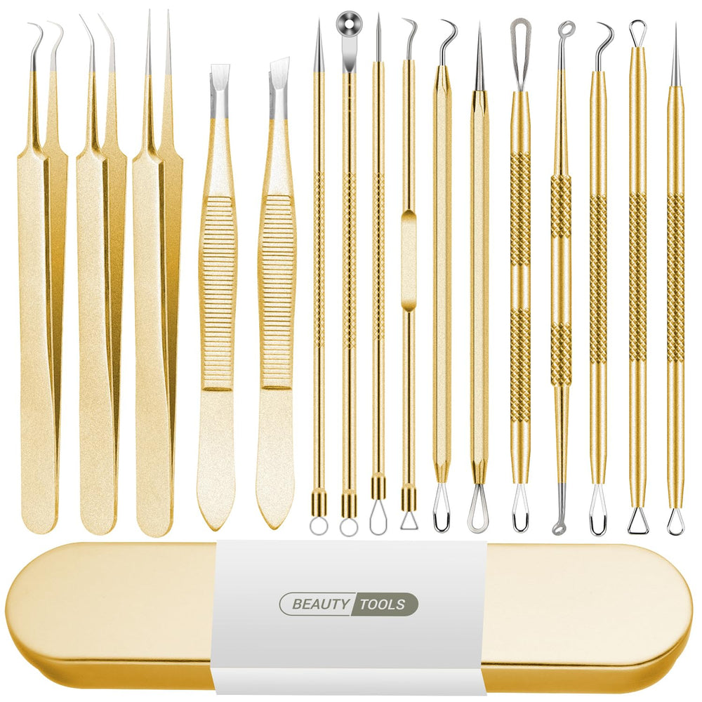 Qimouwp removedor-granos kit-16-piezas para cuidado facial en casa.