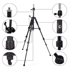 QISHI YUHUA Wig Stand altura ajustable para trabajar a la medida