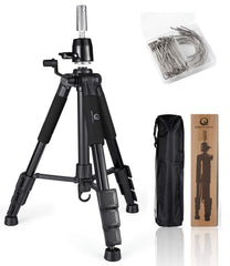 QISHI YUHUA Wig Stand con base antideslizante para fijar pelucas con seguridad