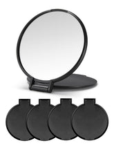 Qislee espejo compacto negro para bolso, ideal para retoques rápidos