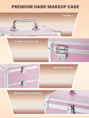 Qislee estuche de maquillaje portátil y duradero, perfecto para viajes