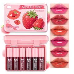 QIUFSSE tinte labial 6 colores para labios duraderos.