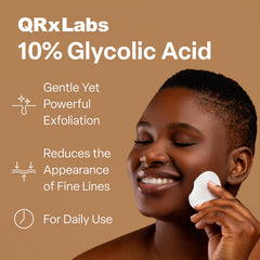 Almohadillas texturizadas QRxLabs para exfoliación suave