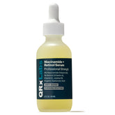 QRxLabs suero Niacinamida 5% con Retinol 1% alfa-arbutina frasco oscuro para uso nocturno