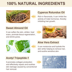 QRZBPZWE aceite Cyperus Rotundus en brazos para piel suave.