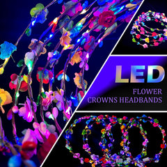 QSJQllo corona floral LED para cosplay y eventos