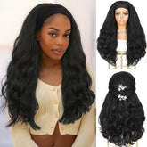 Quantum Love Yaki headband wig natural hairline for seamless daytime wear.