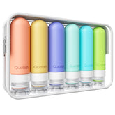 Quatish botellas de viaje 3oz sin fugas para maletas seguras.