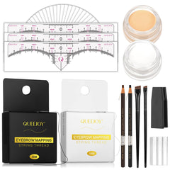 Queejoy fil-cartographie sourcils noir et blanc utilisé pour marquer précisément sur la peau.