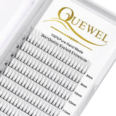 QUEWEL extensiones volumen 3D 0,10mm C mezcla 8-15mm para aspecto natural.