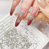 Charm de uñas Quezadyl 3D rombo zircon brillo elegante para manicura