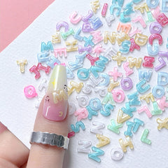 Quezadyl colgantes letras arte de uñas aurora brillo para un acabado duradero