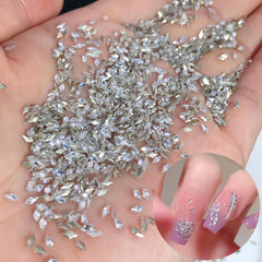 Quezadyl zircon mini para uñas, brillo duradero y detallado