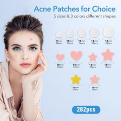 Parche QUSTERE de estrella coral claro ideal para cubrir imperfecciones.