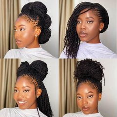 QUEEN VIRGIN REMY QVR Afro Kinky Bulk Hair 12-22 pulgadas: textura versátil para peinados.