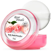 R-NEU polvo cuerpo con fragancia a rosas para una sensación suave y fresca tras el baño
