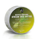 RA COSMETICS manteca de karité batida con hierba de limón, tarro para hidratación diaria.